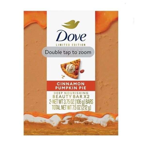DOVE Ltd Ed Holiday Treats Beauty Bar Soap 2 Peppermint Bark + 2 Pumpkin Pie (4) - Picture 5 of 6